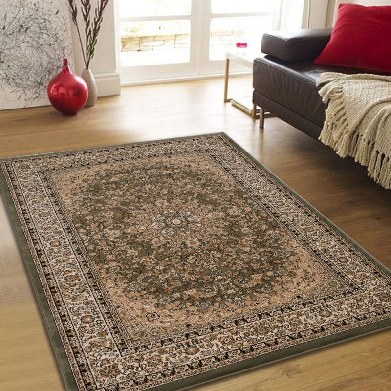 Astoria Grand Arison HighEnd UltraDense Thick Woven Sage Green Area